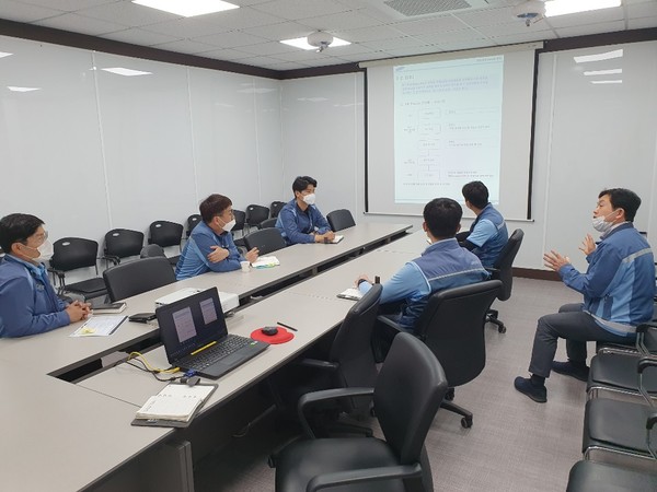 ⓒ관리감독자 Skill Up 교육 실시이미지/ 삼성물산 천안온양 Retrofit 현장 안전팀 이미지 제공