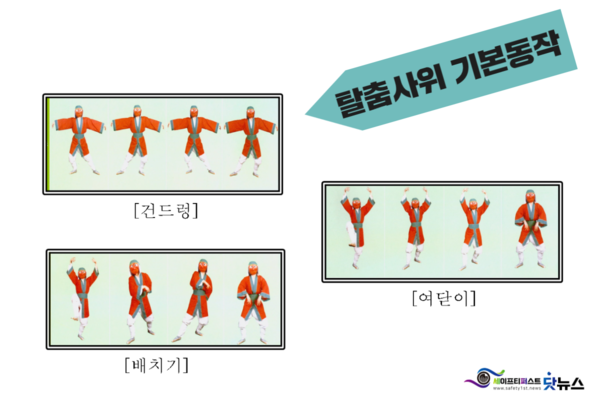 ⓒ탈춤사위 기본동작/세이프티퍼스트닷뉴스 이미지