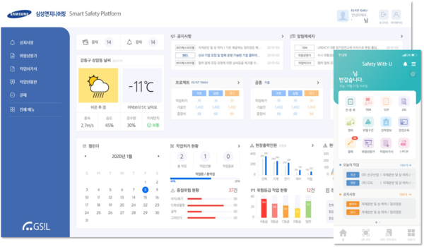 ⓒ스마트 안전관리 플랫폼 시스템 이미지/지에스아이엘 이미지 제공