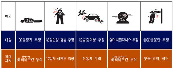 ⓒ특별구급대 확대처치 5가지 항목/자료- 소방청 제공