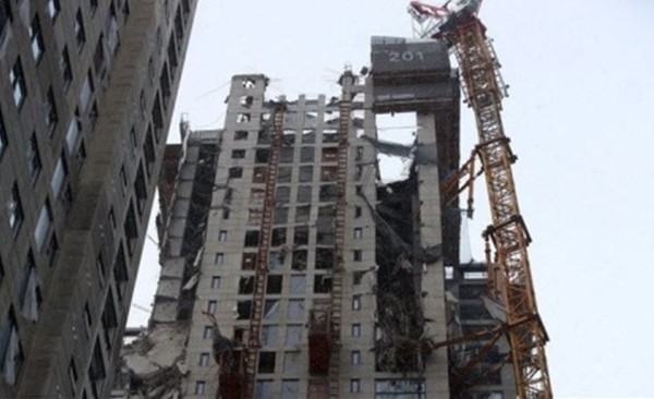 ⓒ11일 15시47분경 광주 서구 화정아이파크 신축 공사현장 붕괴사고 현장모습  /출처 : 독자 제공