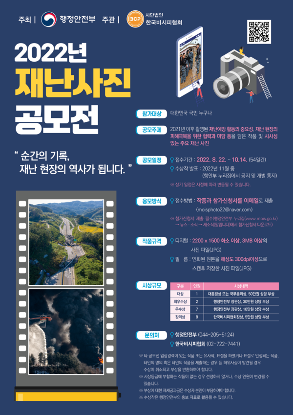ⓒ2022년 재난사진 공모전 포스터(출처:행안부)