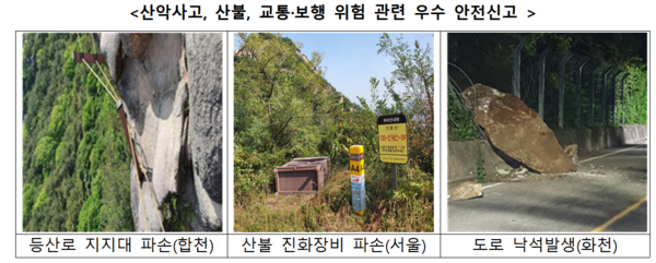 ⓒ산악사고 우수 안전신고 사례(출처:행정안전부)