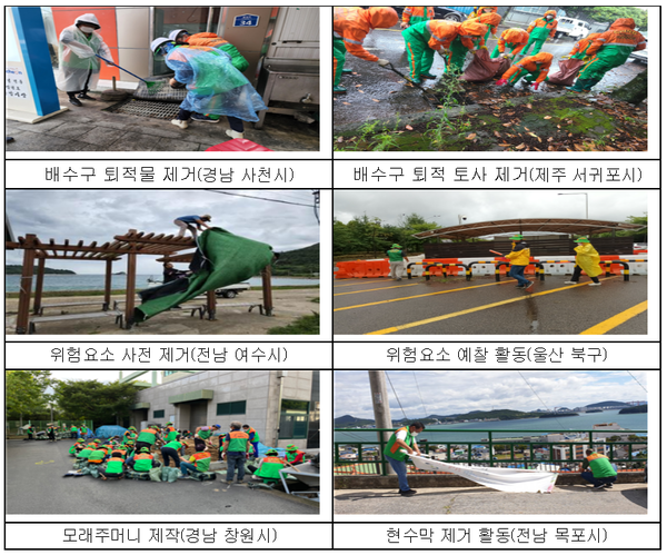 ⓒ11호 태풍 '힌남노'활동/행정안전부 제공