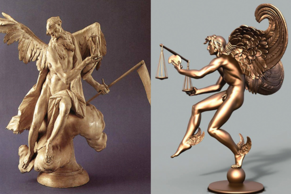 ⓒ크로노스(좌측 이미지), 카이로스(우측 이미지)/ 출처-1st-art-gallery.com, 중앙