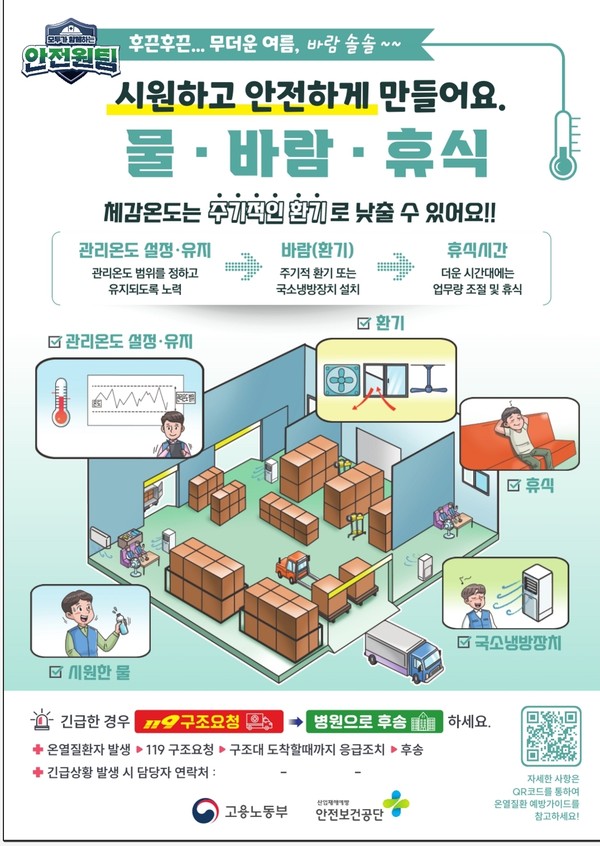 온열질환 예방 가이드 (실내작업용) 