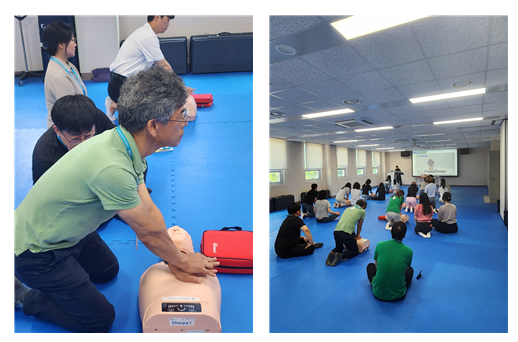 ⓒʼ23.7.29. 실시한 대국민 심폐소생술(응급처치) 교육과정, 질병관리청 등 3개 기관이 참여했다/사진- 소방청 제공