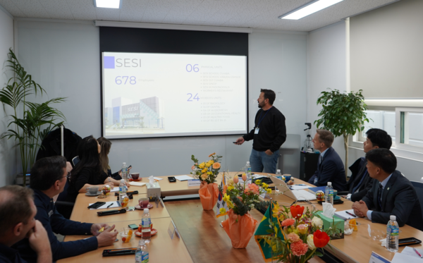 ⓒSESI MT와 마토 그로스주에 대해 설명하고 있는 세시 마토 그로소(Sesi Mato Grosso) 수퍼인텐던트인 알렉산드레 세라핌(Alexandre Serafim)/ 사진- 세이프티퍼스트닷뉴스