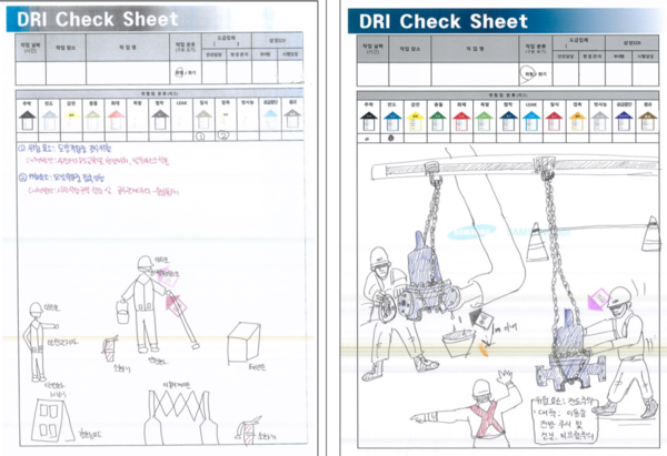 ⓒ DRI 작성 예시 / 출처 - 2023 화학사고예방관리계획 이행 우수사례집(화학물질안전원)_삼성SDI