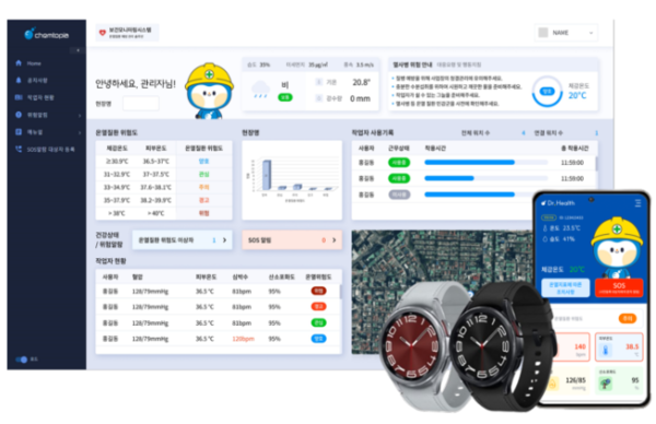 ⓒ갤럭시 워치를 활용한 온열질환 대응 관리 시스템/이미지- 켐토피아