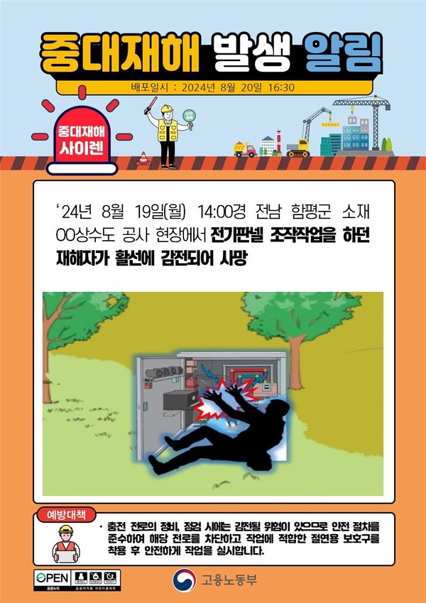 ⓒ 출처-고용노동부 중대재해사이렌