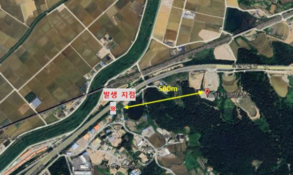 ⓒ지진발생지점 (구글지도)