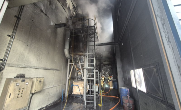 ⓒ폭발·화재 사고가 발생한 현장의 모습/출처- 당진소방서