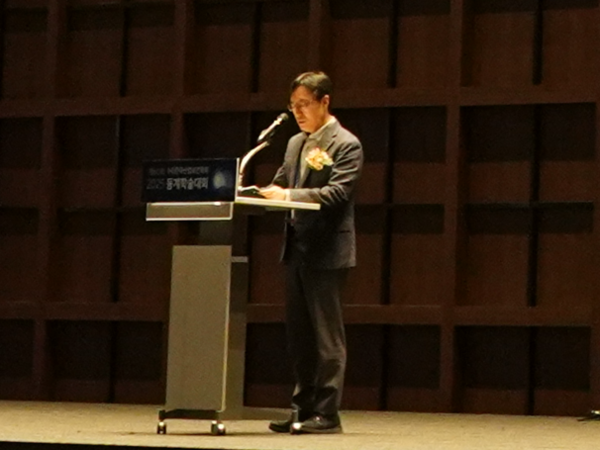 ⓒ축사를 전하는 이민재 고용노동부 산업안전보건정책관/사진- 세이프티퍼스트닷뉴스