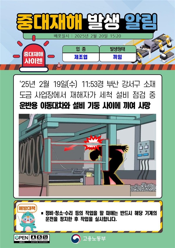 ⓒ중대재해사이렌/출처-고용노동부