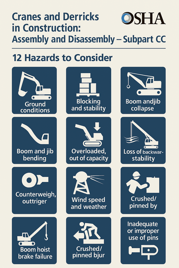 ⓒ고려해야할 12가지 위험요소 ChatGPT 제작/출처-OSHA Fact Sheet, 29 CFR 1926.1404 기준