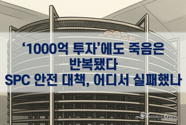 ⓒ지난 5월 19일 SPC삼립 시화공장에서 50대 근로자가 컨베이어 벨트에 끼여 숨지는 사고가 발생했다/[AI 생성 이미지] 세이프티퍼스트닷뉴스(생성 책임자: 김희경), chat-GPT 4o