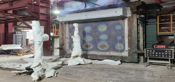 ⓒ 방화셔터 시제품의 복사열 측정 실험 / 출처 - 국토교통부