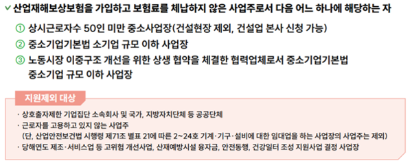 @'2025 스마트 안전장비 지원사업' 지원대상 / 출처-안전보건공단