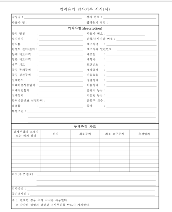 ⓒ한국산업안전보건공단, KOSHA GUIDE M-69-2012 「압력용기의 잔여수명 평가에 관한 기술지침」